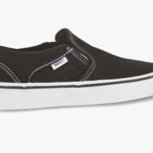 New in Box- Women's Vans Asher Slip-On Skate Shoes in Black Women's 7.5